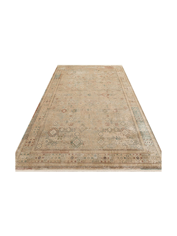 Golden Series 100% Natural Soft Textured Vintage Inspired Tight Woven Living Room Carpet 03 BEIGE