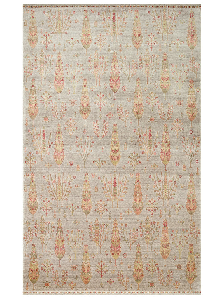 Oushak Carnaval 100% Natural Easy to Clean Handmade Tencel Modern Uşak Carpet 08 BEIG