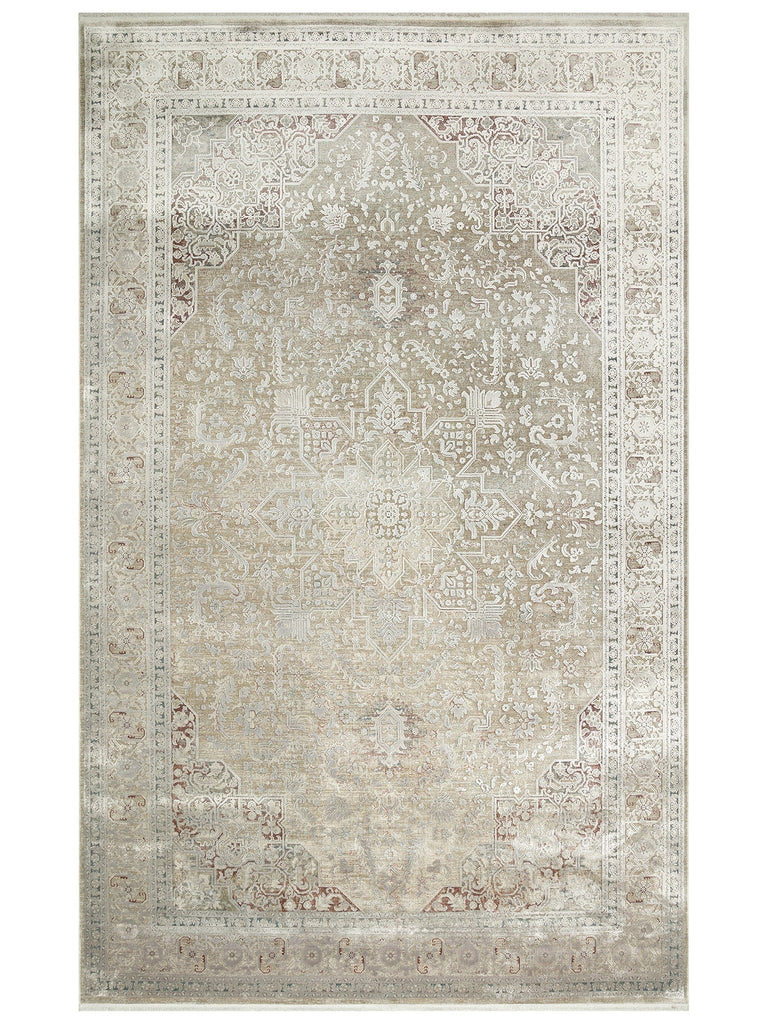 Golden Series 100% Natural Soft Textured Vintage Inspired Tightly Woven Living Room Carpet 02 GREY