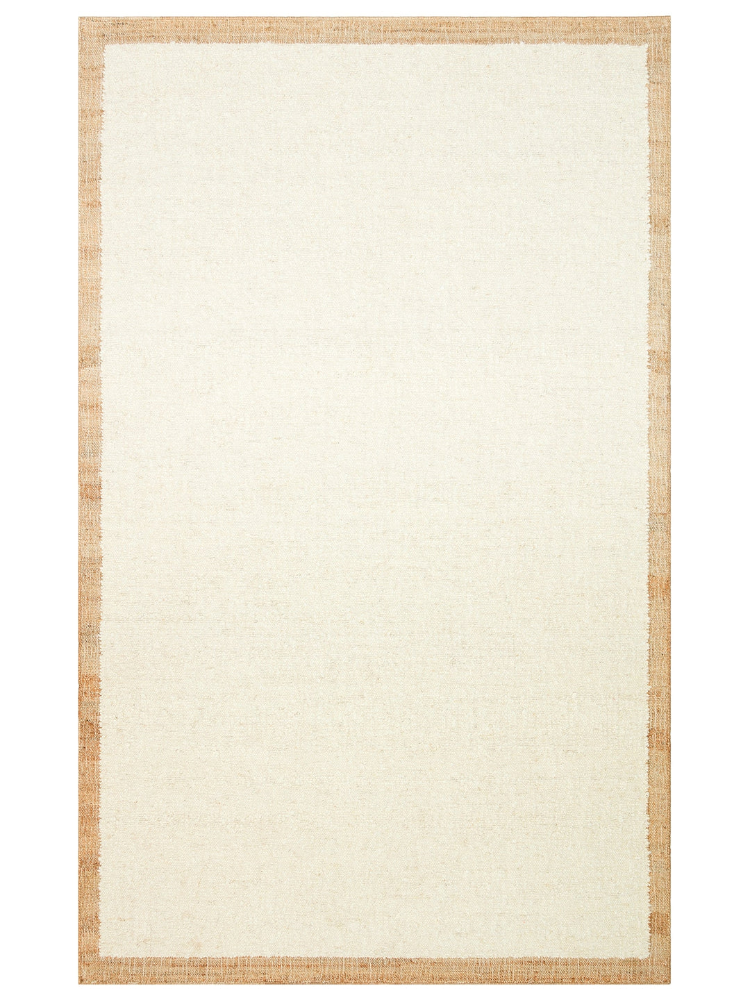 Urumchi 100% Natural Wool Jute Mix Living Room Hall Hallway Kitchen Hand Woven Carpet 01KREMNATURAL