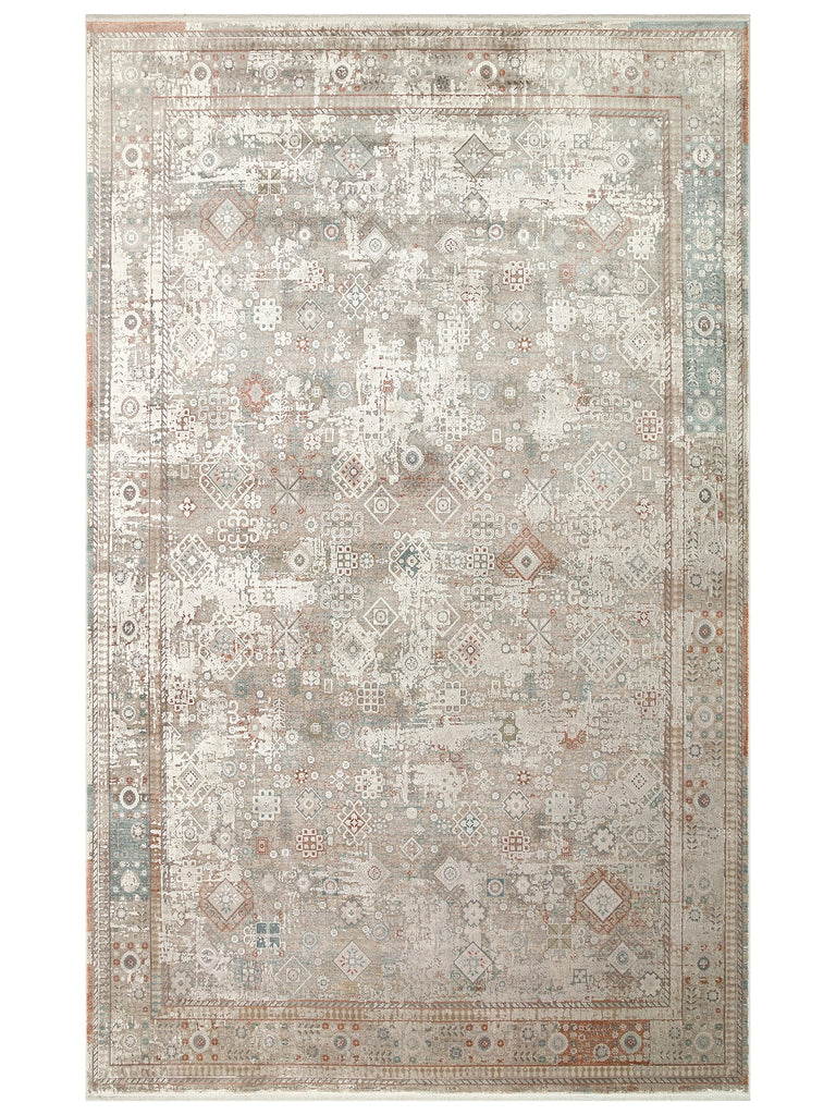 Golden Series 100% Natural Soft Textured Vintage Inspired Tightly Woven Living Room Carpet 03 GREY