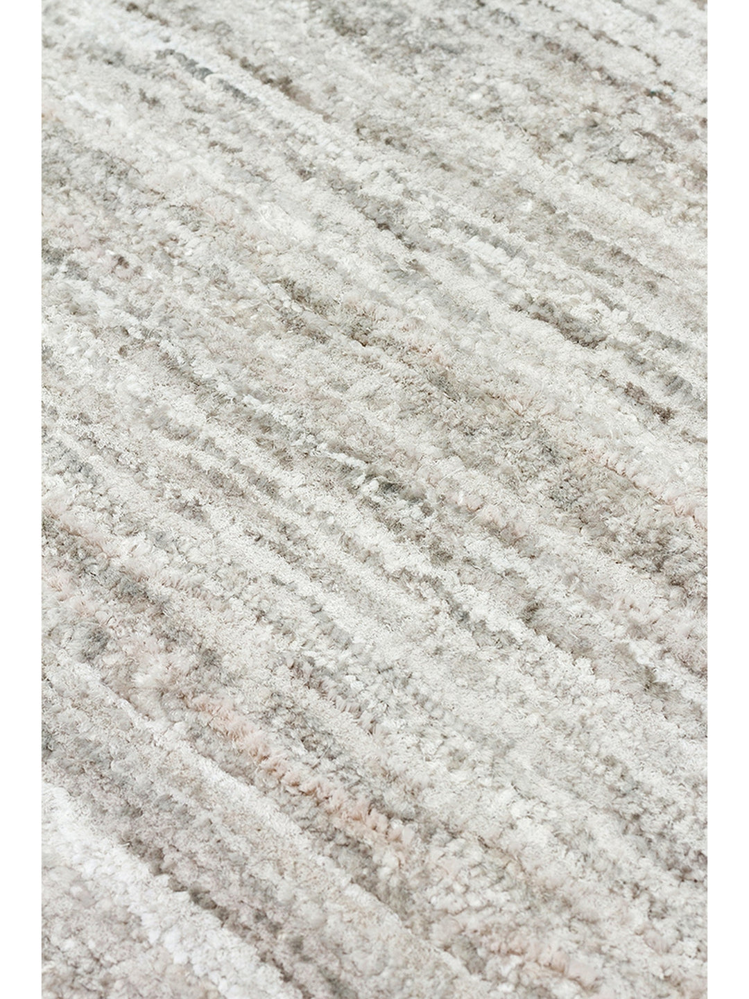 Amore Series 100% Natural Banana Silk Viscose and Wool Blend Living Room Hand Woven Carpet BEIGE