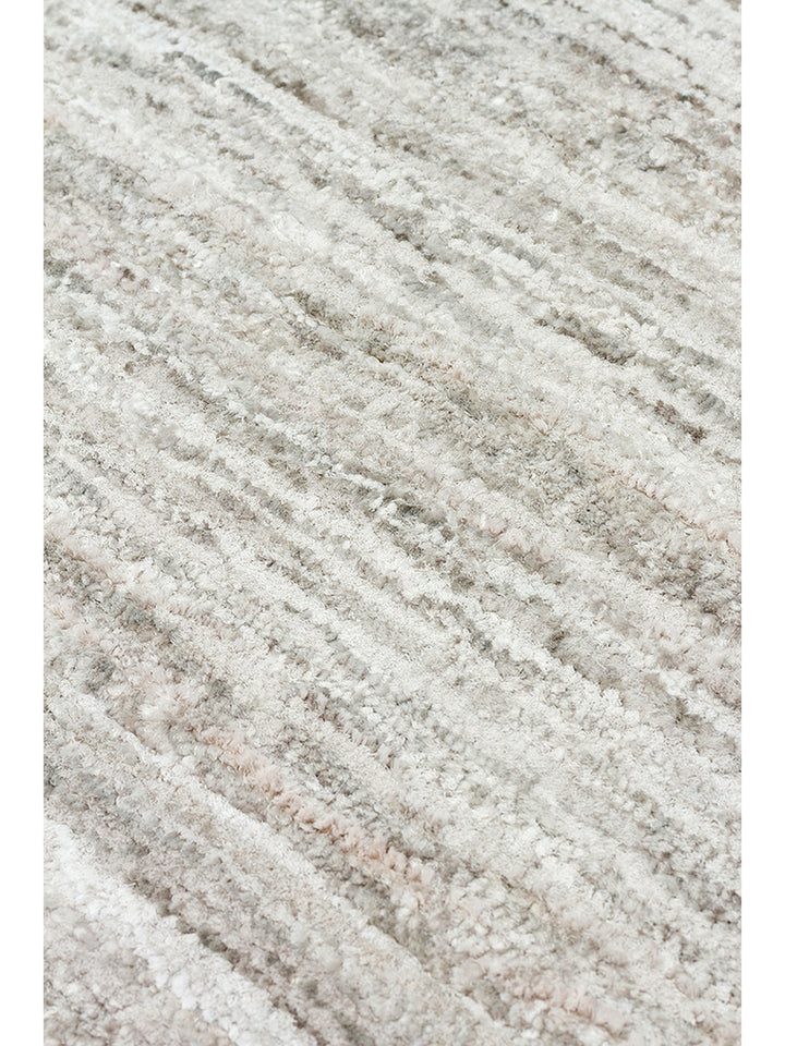 Amore Series 100% Natural Banana Silk Viscose and Wool Blend Living Room Hand Woven Carpet BEIGE
