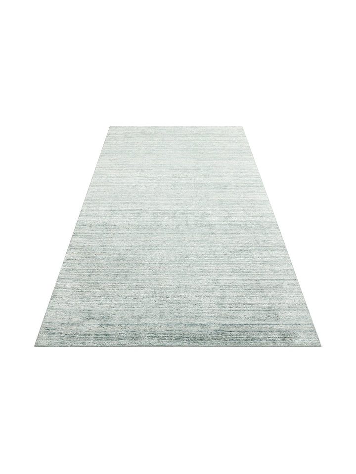 Amore Series 100% Natural Banana Silk Viscose and Wool Blend Living Room Hand Woven Carpet TURQO