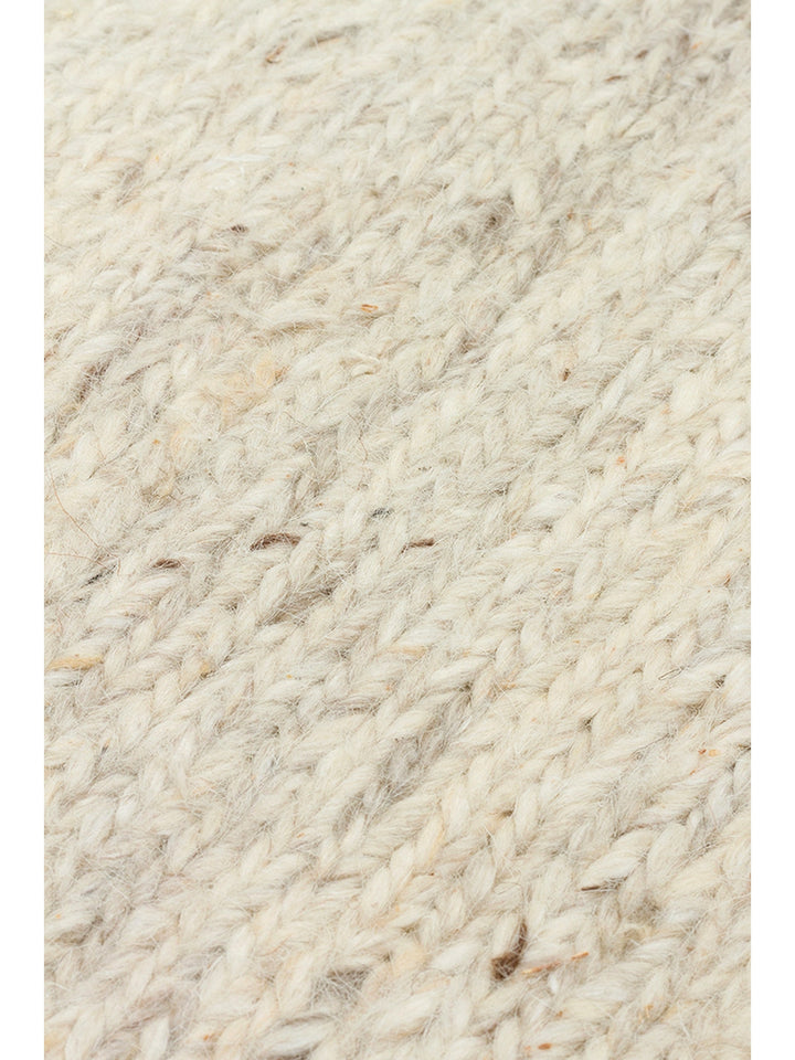 Paglia Series 100% Natural New Zealand Wool Sumac Knot Hand Woven Living Room Carpet IVORY