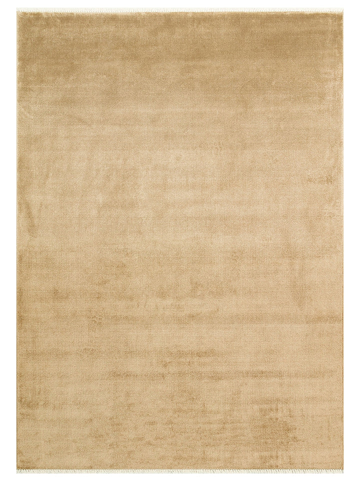 Queen Series 100% Natural Viscose Bright Modern Handmade Living Room Carpet BEIGE