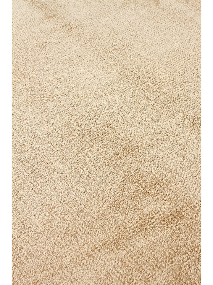 Queen Series 100% Natural Viscose Bright Modern Handmade Living Room Carpet BEIGE