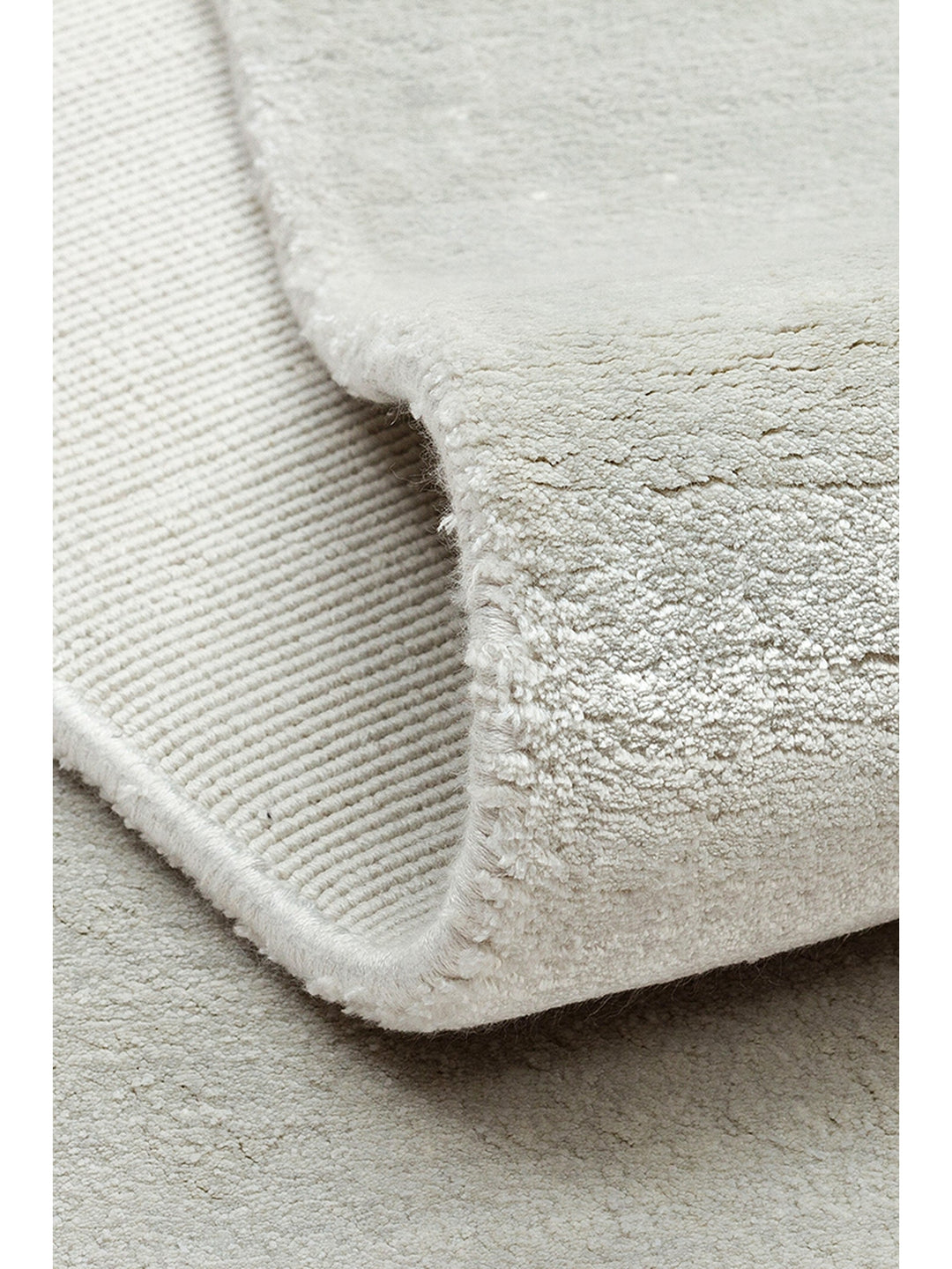 Victoria Series 100% Natural Viscose Hand Woven Simple Modern Living Room Sitting Room Bedroom Carpet SILVER