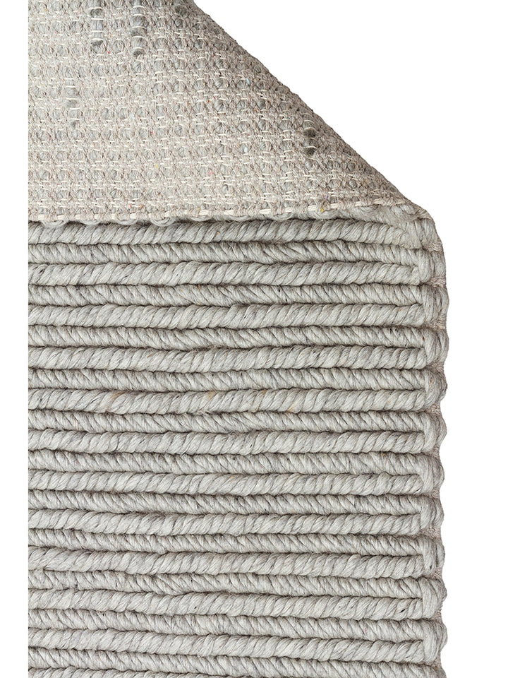Bern Series Hand Woven Knitting Living Room, Sitting Room, Bedroom Carpet SILVER