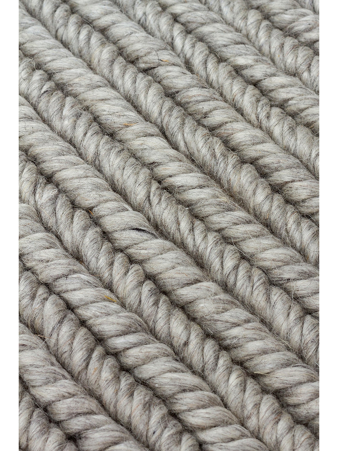 Bern Series Hand Woven Knitting Living Room, Sitting Room, Bedroom Carpet SILVER