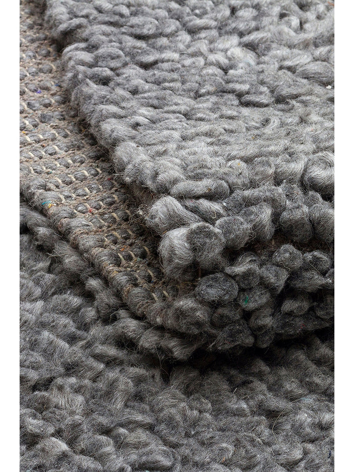 Kanin Series Hand Woven Shaggy Soft Living Room Sitting Room Bedroom Carpet GREY