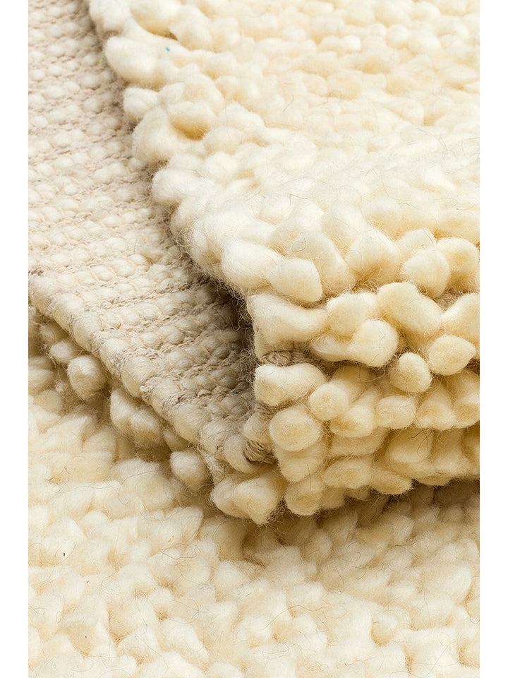 Kanin Series Hand Woven Shaggy Soft Living Room Living Room Bedroom Carpet IVORY