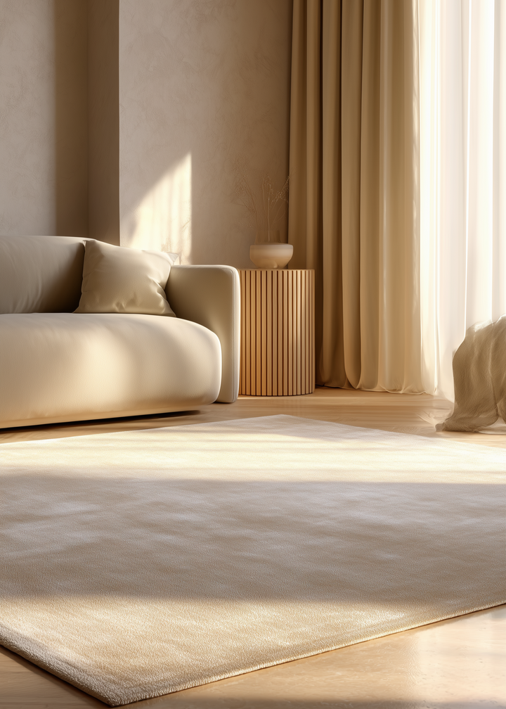 Tiffany Series 100% Natural Linen and Cotton Hand Woven Modern Living Room Living Room Bedroom Carpet PTTY