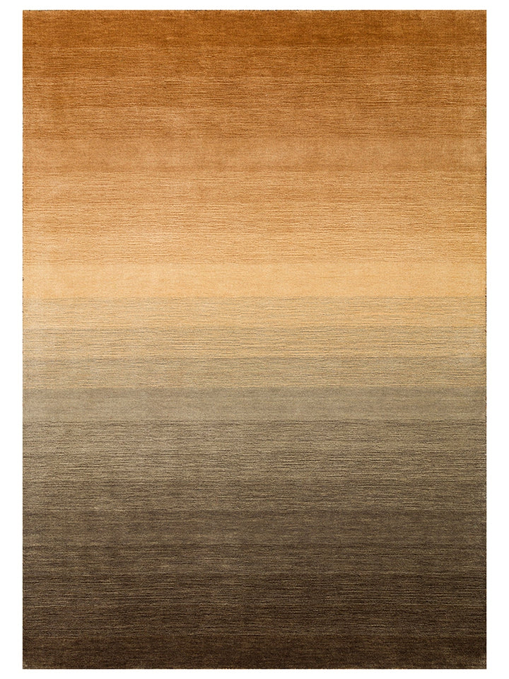 Donatella Series 100% New Zealand Wool Hand Woven Gradient Living Room Carpet ASH BROWN