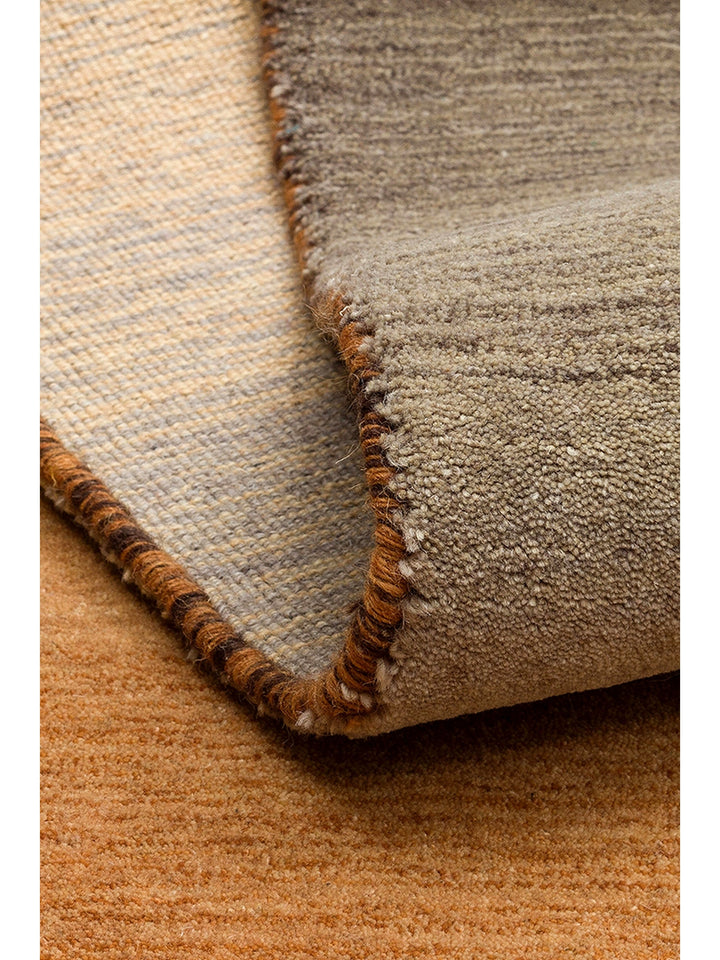 Donatella Series 100% New Zealand Wool Hand Woven Gradient Living Room Carpet ASH BROWN