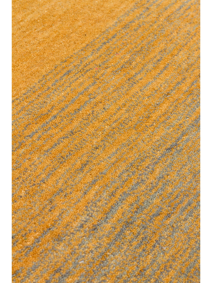 Donatella Series 100% New Zealand Wool Hand Woven Gradient Living Room Carpet GOLD GREY
