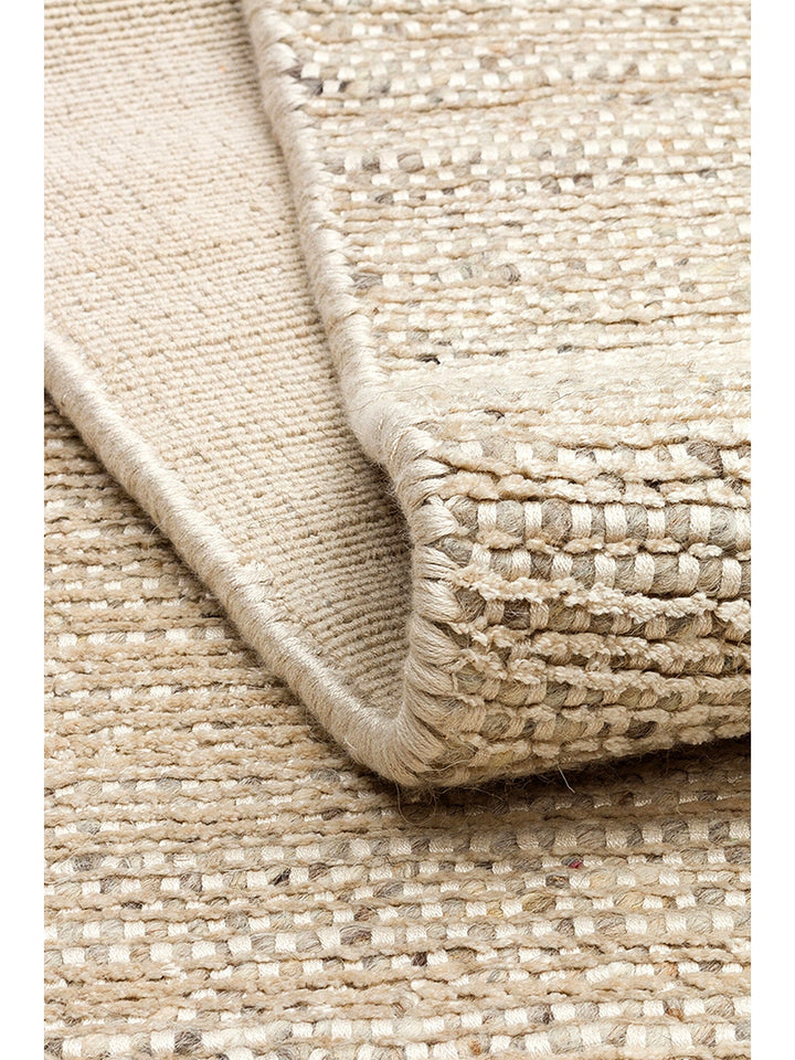 Kelly Series 100% Natural Wool and Viscose Hand Woven Living Room Bedroom Carpet BEIGE